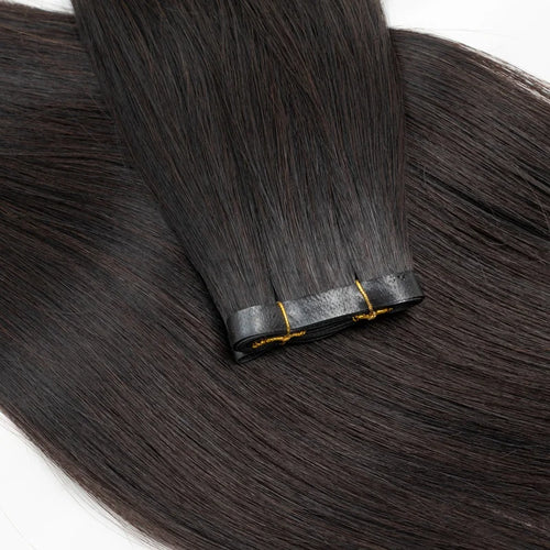 Injected Tape In Hair Extensions Invisible Long Tape PU Weft Human