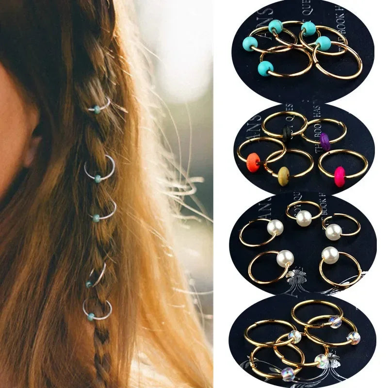 5pcs/set Different 49 Styles Charms Hair Braid Dread Dreadlock Beads