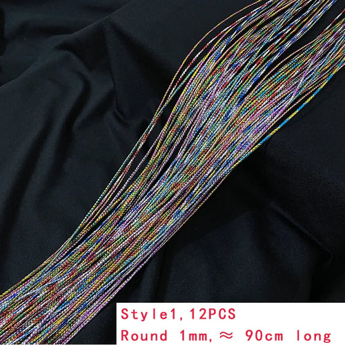 4-30Pcs 90CM Gradient Colorful Rope Tie Hair Women Dirty Braid Hair