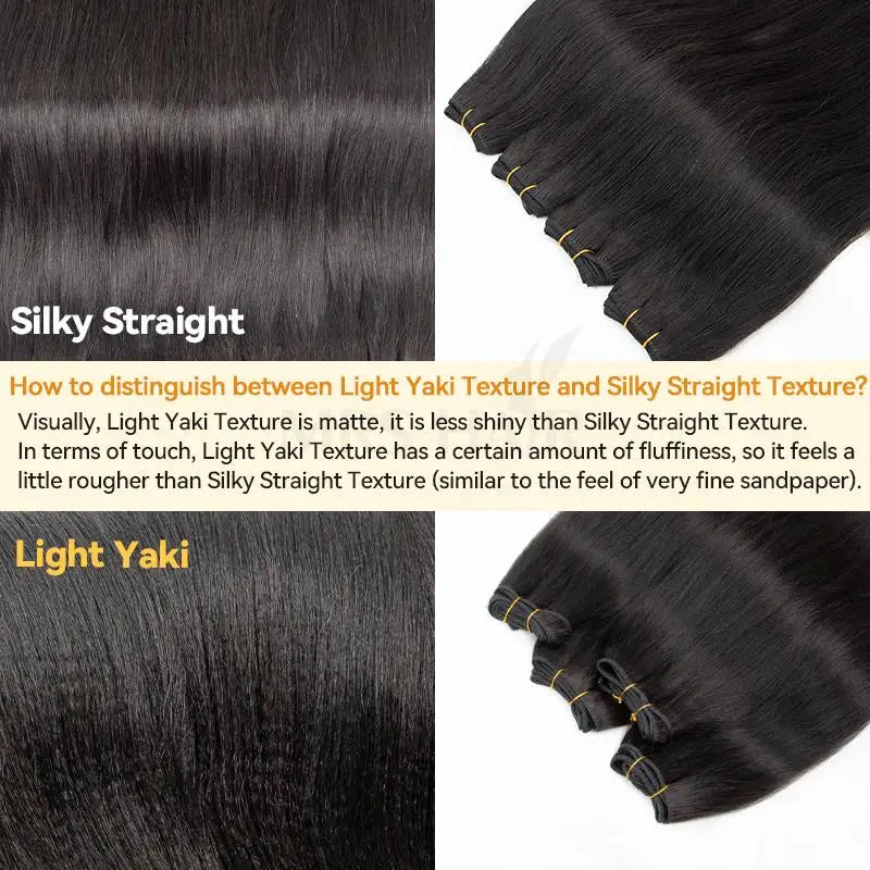 MRS HAIR Light Yaki Bundles Human Hair Yaki Straight Hair Bundles Remy