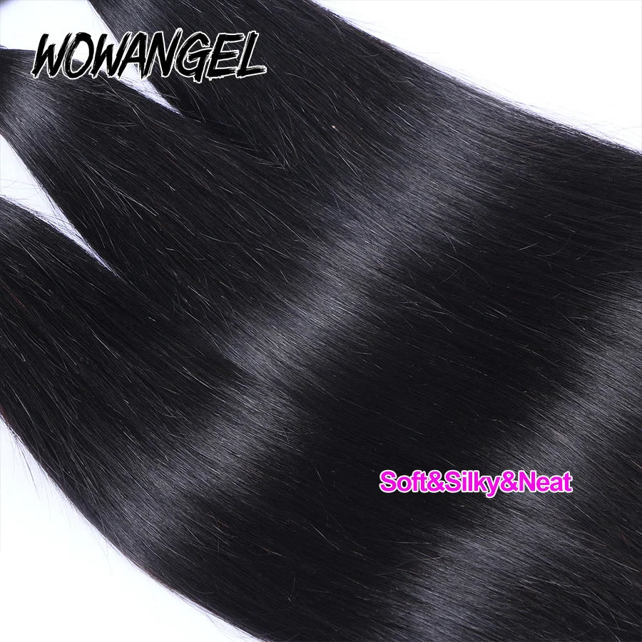 Wow Angel 28 30inch Bone Straight Human Hair Bundles 1/3/4 pieces 10A