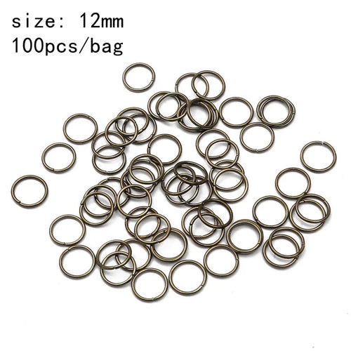 50-200 Pcs 18mm Large Metal Long Hair Clip Braid Circle Hair Styling