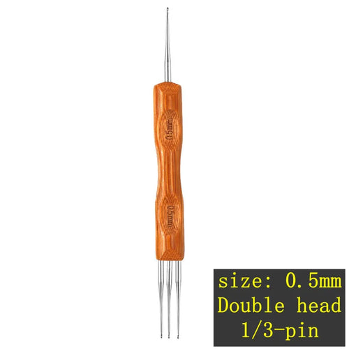 1Pcs/Lot 1-2 Hook 1-3 Hooks Style Dreadlock Needle for Braid 0.5Mm