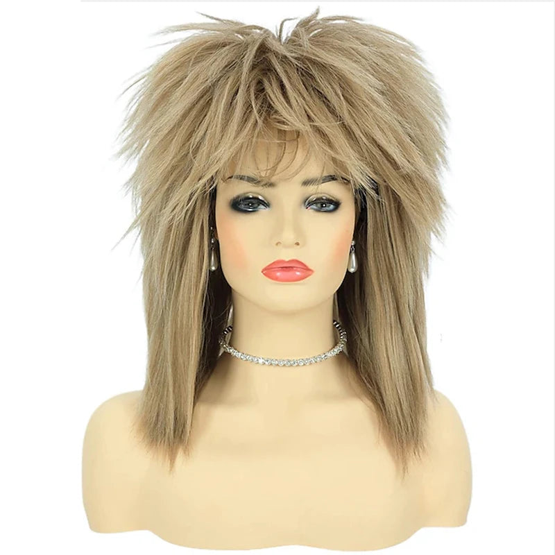 HAIRJOY Synthetic Hair 80s Tina Diva Costume Wig for Women  Blonde