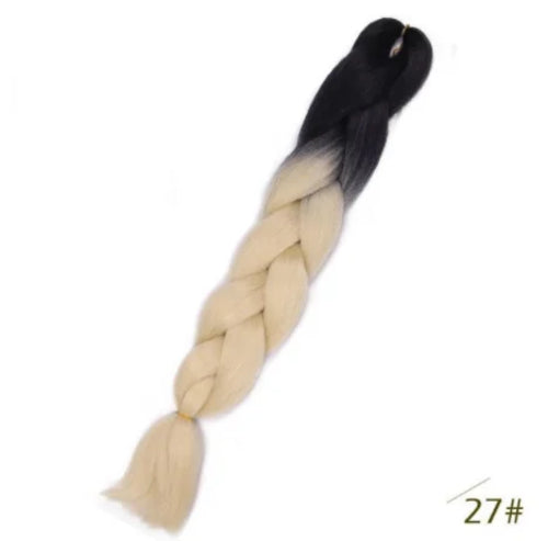 Black star Jumbo Braiding Hair Extensions 24 Inch High Temperature