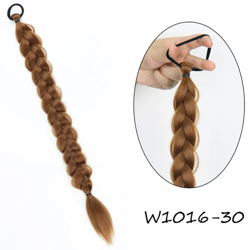 MERISIHAIR Long Straight Hair Braid Plaited Pigtail Fishtail Synthetic