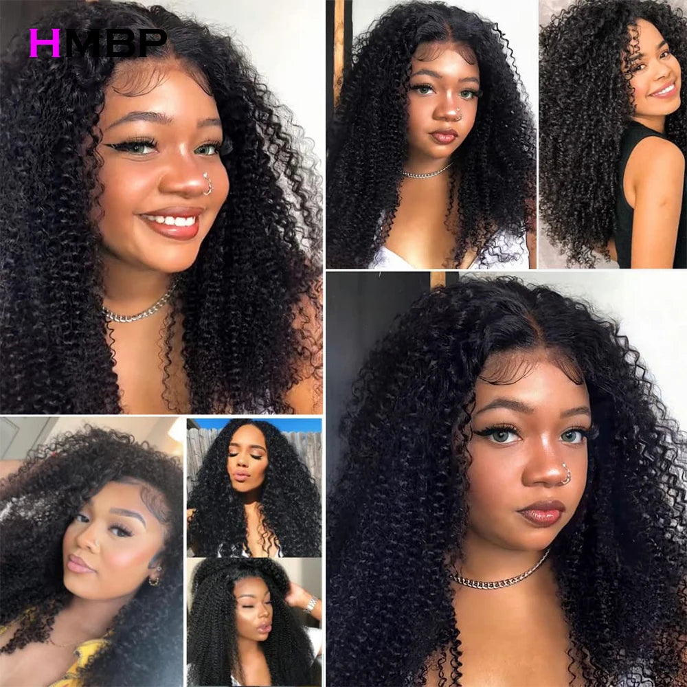 Kinky Curly Human Hair Wigs For Women 13x4/13x6 HD Transparent Lace