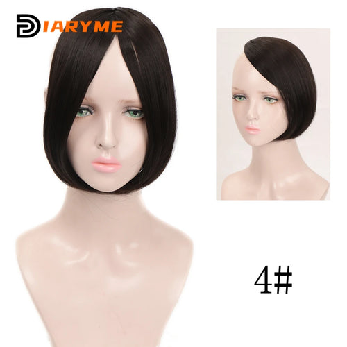 Bangs wig Synthetic Fring Bangs hair extensions for women Middle Part