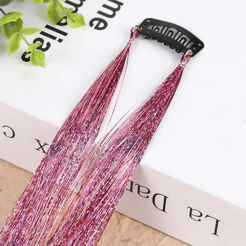 Hair Tinsel Glitter Braids High Temperature Fiber Bling Women's Tinsel