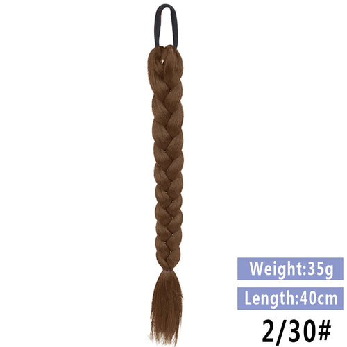 LUPU Synthetic Braided Ponytails Hair Extensions For Women With