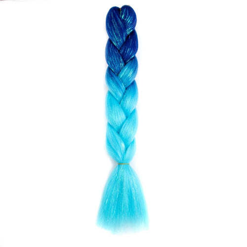 Synthetic Ombre 24inch Glitter Jumbo Braids Extensions Sparkle Rainbow