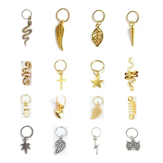 5pcs/set Different 49 Styles Charms Hair Braid Dread Dreadlock Beads