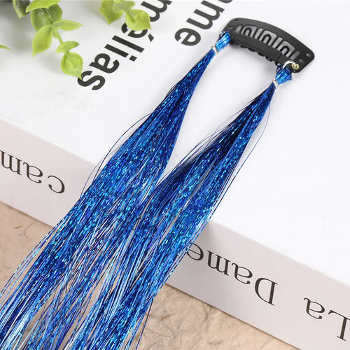 Hair Tinsel Glitter Braids High Temperature Fiber Bling Women's Tinsel