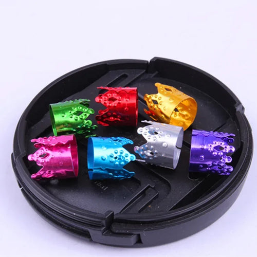 10-200Pcs Mix Color Charms Hair Braid Dread Dreadlock Beads Clips