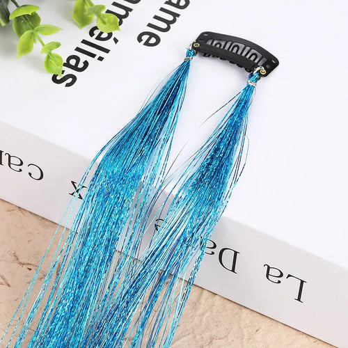 Hair Tinsel Glitter Braids High Temperature Fiber Bling Women's Tinsel