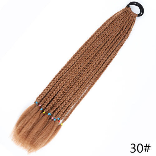 AZQUEEN Synthetic Gradient Color Dirty Braided Ponytail 60CM Elastic