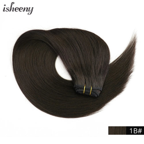 Isheeny Human Hair Weft Brazilian Remy Human Hair Bundles Sew In Hair