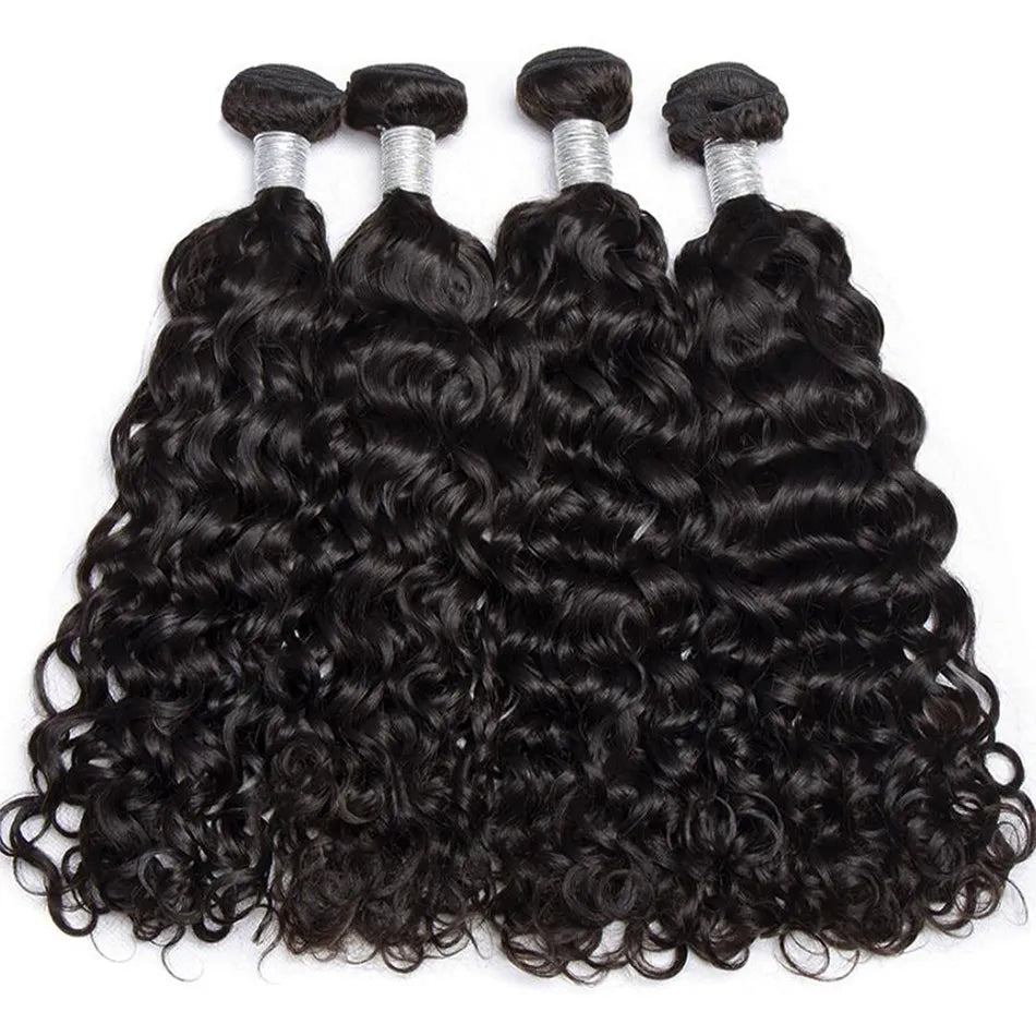 12A Water Wave Bundles Human Hair 100% Unprocessed Virgin Hair Cheap