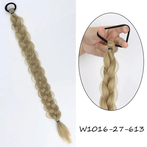 MERISIHAIR Long Straight Hair Braid Plaited Pigtail Fishtail Synthetic