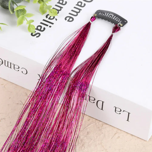 Hair Tinsel Glitter Braids High Temperature Fiber Bling Women's Tinsel