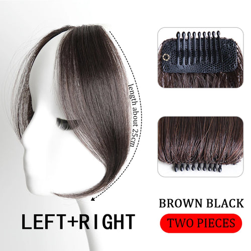 Bangs wig Synthetic Fring Bangs hair extensions for women Middle Part