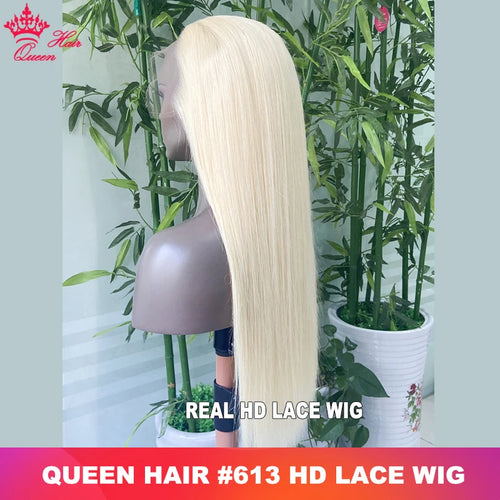 Real HD Lace 613 Blonde 13x6 13x4 Lace Full Frontal HD 5x5 Closure Wig