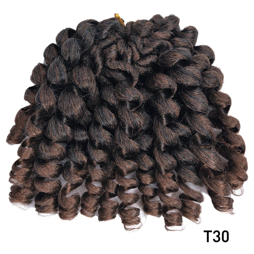 Synthetic Ombre Braiding Hair Jumpy Wand Curl Crochet Braids Hair