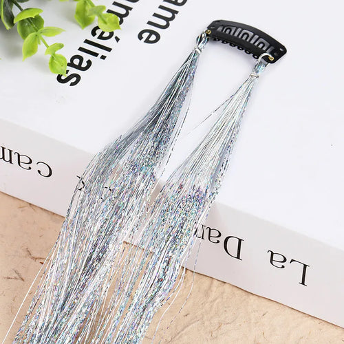 Hair Tinsel Glitter Braids High Temperature Fiber Bling Women's Tinsel