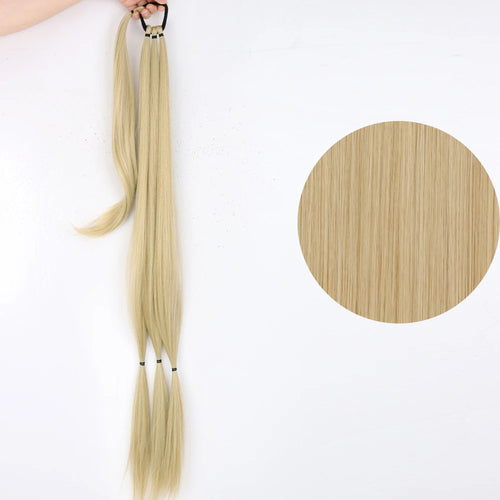 Ponytail Extensions Synthetic Boxing Braids Wrap Around Chignon Tail