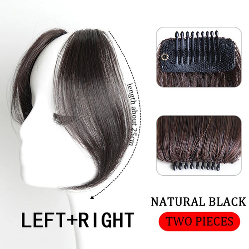 Bangs wig Synthetic Fring Bangs hair extensions for women Middle Part