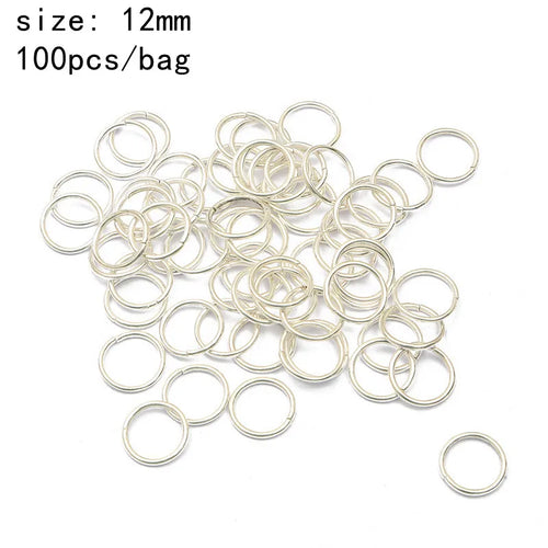 50-200 Pcs 18mm Large Metal Long Hair Clip Braid Circle Hair Styling