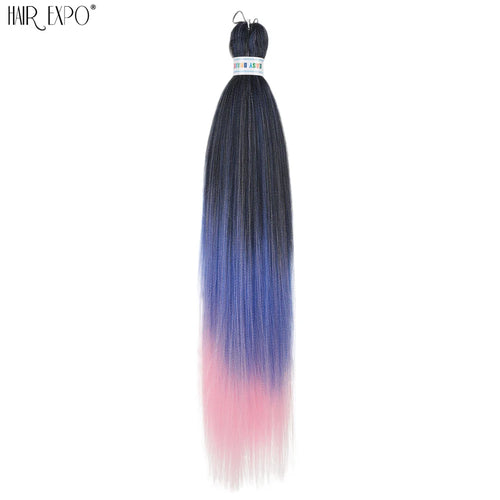 26Inch Easy Braids Hair Synthetic Colourful Pre Stretched Braiding