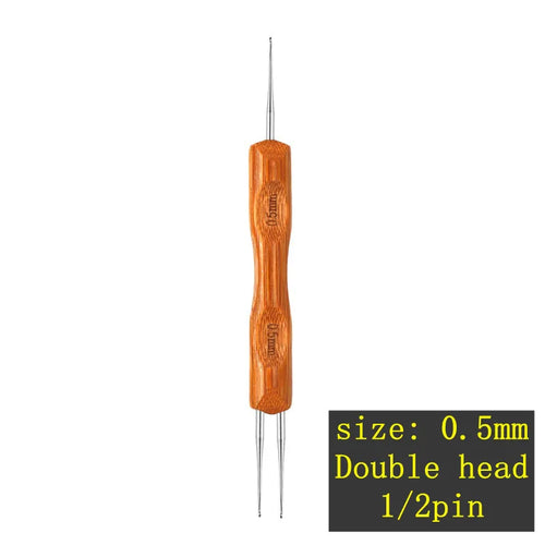 1Pcs/Lot 1-2 Hook 1-3 Hooks Style Dreadlock Needle for Braid 0.5Mm