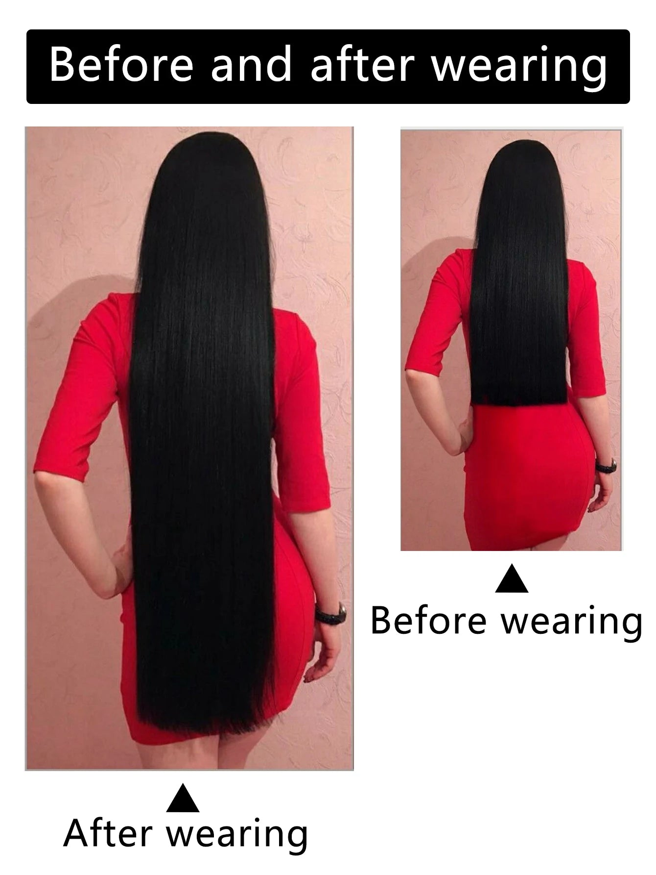 Synthetic 5 Clip In Hair Extensions Long Straight Hairstyle Hairpiece