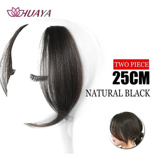 HUAYA Synthetic Bangs Hair Clip In Extensions Natural Fringe Bangs