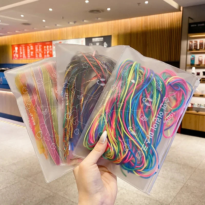 100Pcs 90cm Hair Braids Rope Strands for Dreadlocks Braid DIY Ponytail