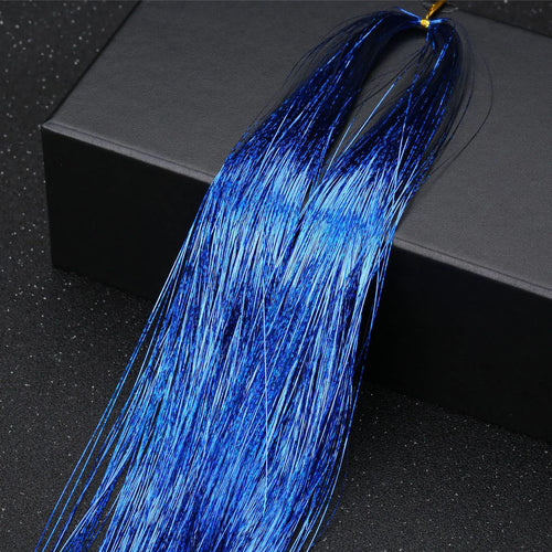 120cm/150Pc  Sparkle Shiny Hair Tinsel Hair Extensions Dazzles Women