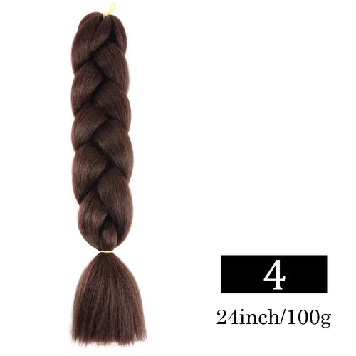 24 Inch Jumbo Braids Extensions Synthetic Braiding Hair Afro Ombre