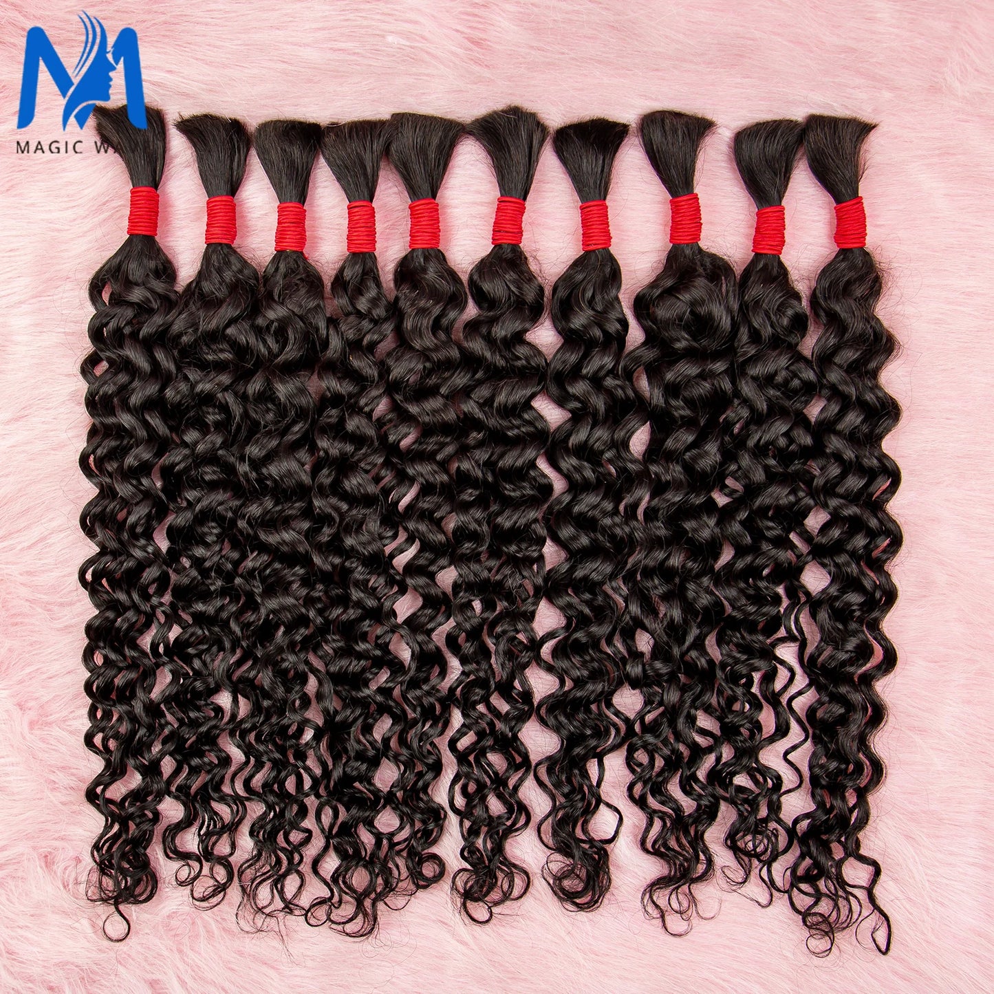 Natural Color Human Hair Water Wave Bulk for Braiding Brazilian Remy