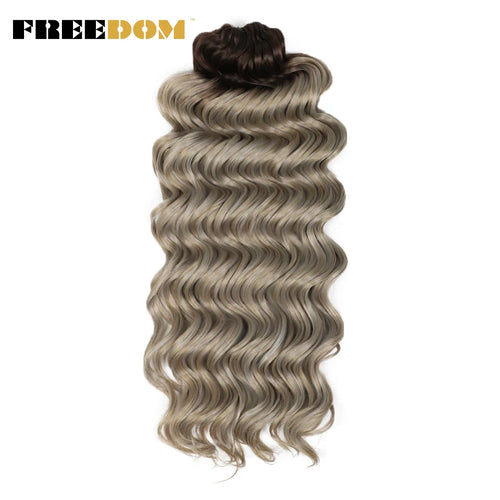 FREEDOM Synthetic Twist Crochet Curly Hair 16/24 Inches Deep Wave