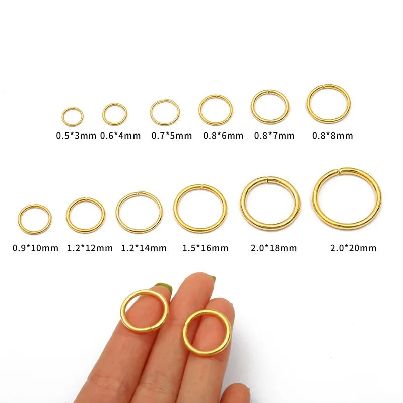 50-200 Pcs 18mm Large Metal Long Hair Clip Braid Circle Hair Styling