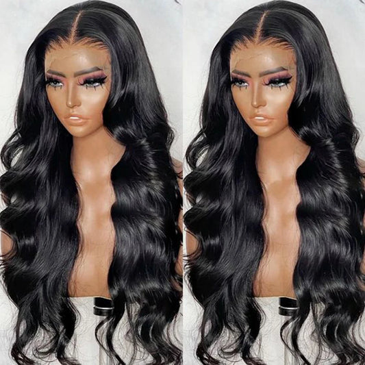 Body Wave Transparent 13x4 Lace Front Human Hair Wigs On Sale