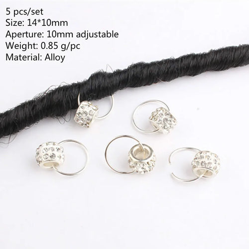 Mixed Butterfly Hair Braid Beads Dreadlock Beads Ring Braiding Hair