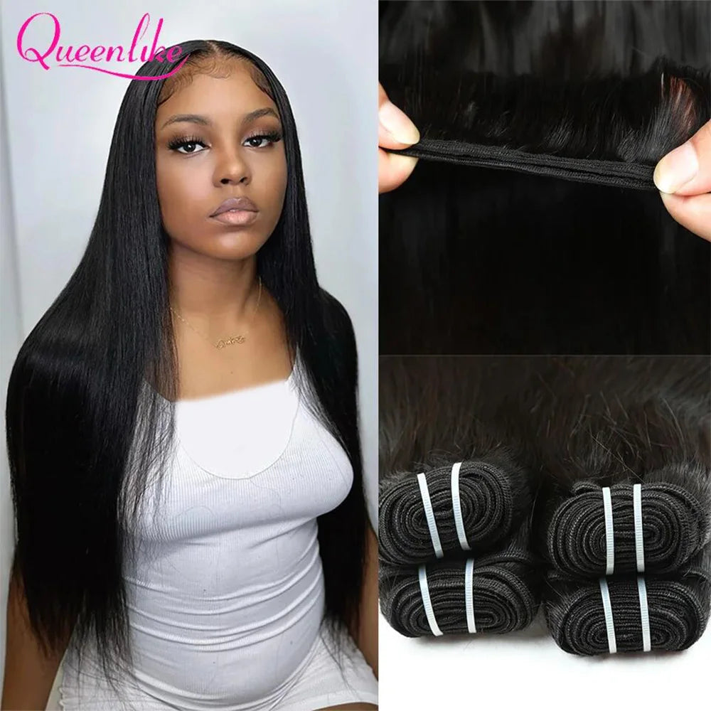 15A Double Drawn Vietnamese Raw Straight Human Hair Bundles Human Hair