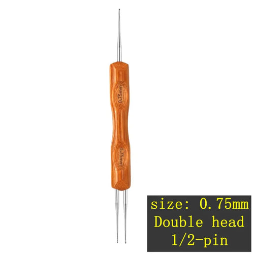 1Pcs/Lot 1-2 Hook 1-3 Hooks Style Dreadlock Needle for Braid 0.5Mm