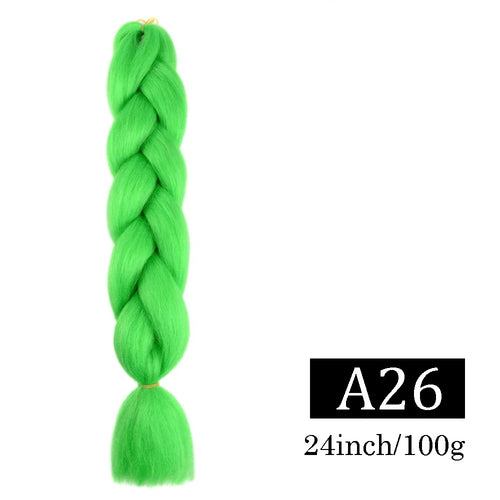 24 Inch Jumbo Braids Extensions Synthetic Braiding Hair Afro Ombre