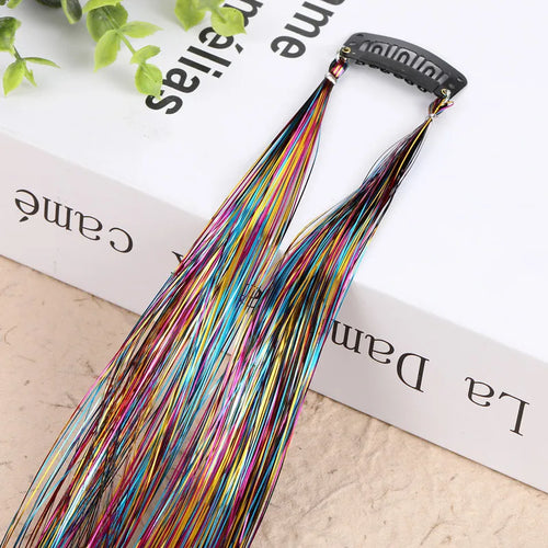 Hair Tinsel Glitter Braids High Temperature Fiber Bling Women's Tinsel