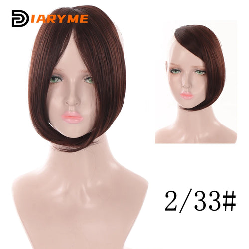 Bangs wig Synthetic Fring Bangs hair extensions for women Middle Part