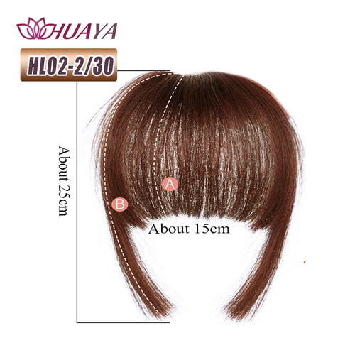 HUAYA Synthetic Bangs Hair Clip In Extensions Natural Fringe Bangs