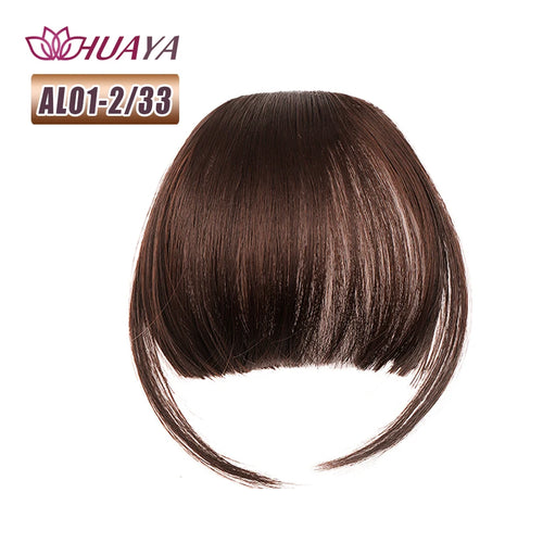 HUAYA Synthetic Bangs Hair Clip In Extensions Natural Fringe Bangs